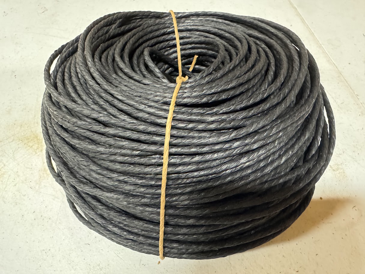 Small Coils, Various lengths, BLACK Danish Cord - Image 2
